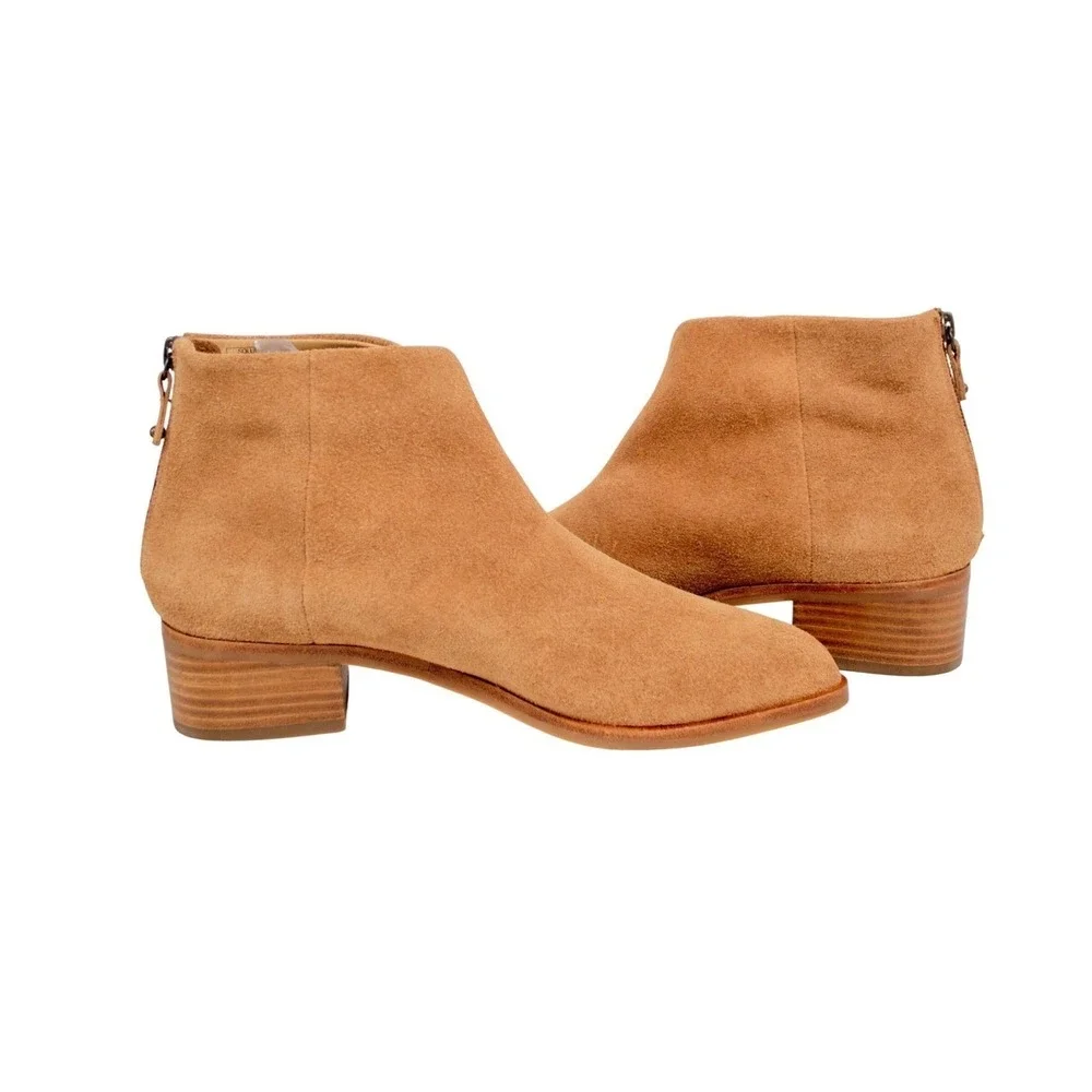 SOLUDOS Venetian Boots | Brown Suede Leather Ankle Boots Booties | 9.5